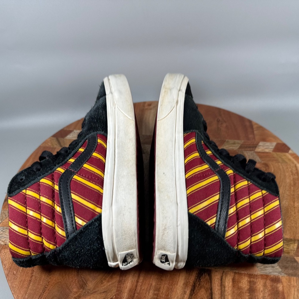 Vans Harry Potter Gryffindor Sk8-Hi Black Red Gold Kids Size 2.0 Sneakers - Picture 5 of 7